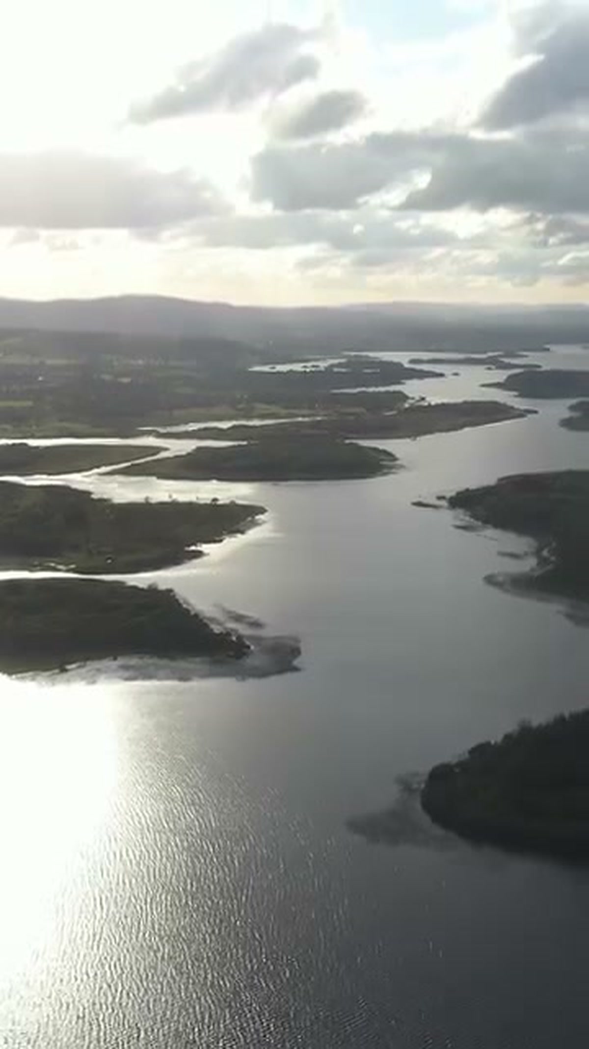 Phantom film still of a contemporary lough-shore home at Derryad Country Park near Enniskillen, Fermanagh