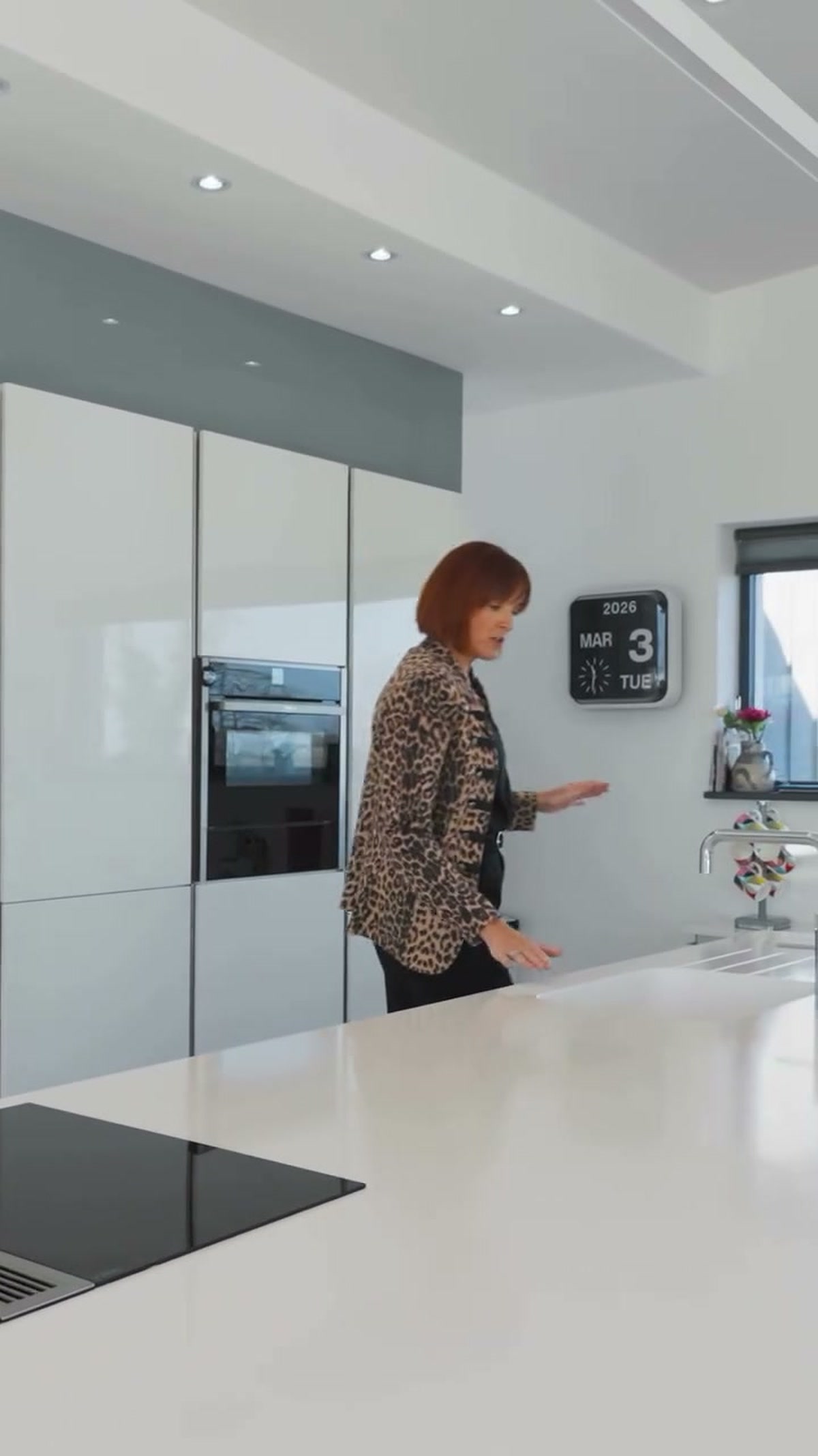 Aerial Phantom property film still of a contemporary home above Strangford Lough near Comber with views towards Scrabo Tower