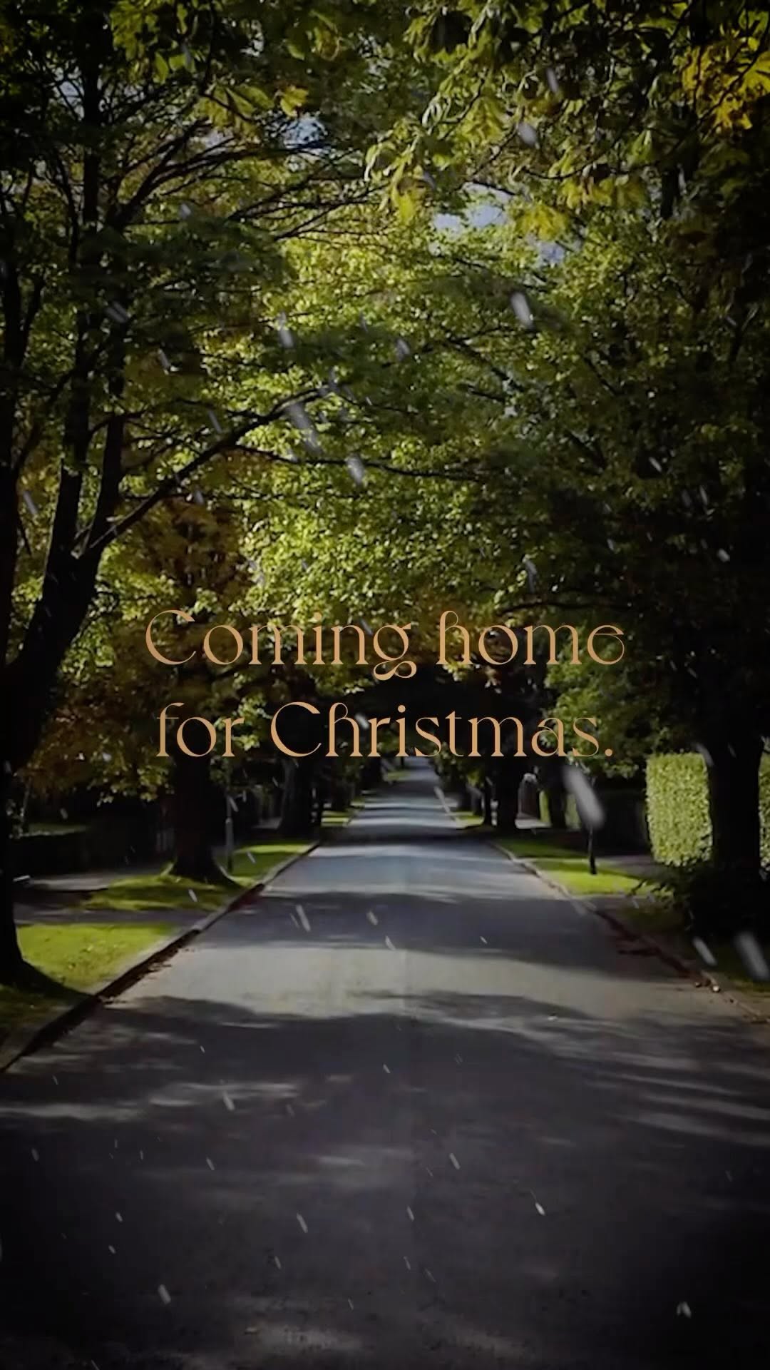 Festive Phantom property film still of a new home at The Hamptons development in South Belfast, dressed for Christmas