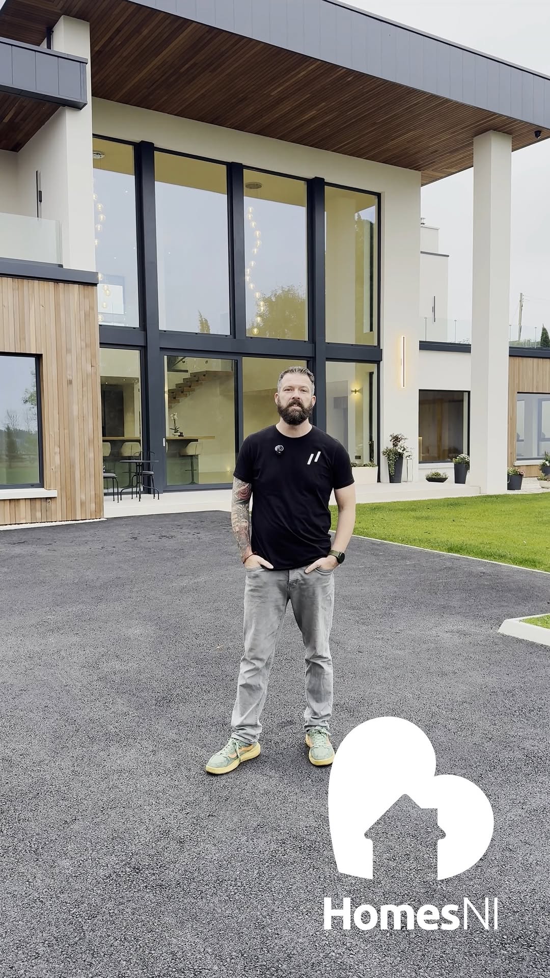 Phantom film still of an estate-agent property being captured for video and a 3D virtual tour in Northern Ireland
